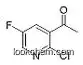 Molecular Structure of 1203499-12-0 (1-(2-chloro-5-fluoropyridin-3-yl)ethanone)
